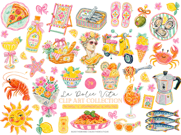 Download Dolce Vita Italian Summer PNG Clip Art - Italian summer Collection