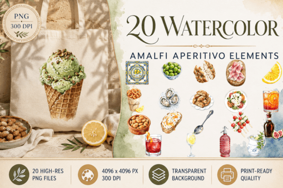 Download Amalfi Aperitivo Italian Summer Clipart - Premium Resources