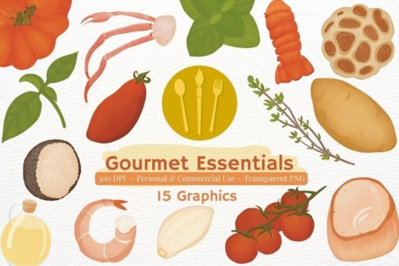 Download Gourmet Ingredient PNG Clipart Bundle - Ingredient Collection