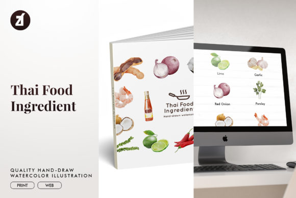 Download Thai Food Ingredient Watercolor - Ingredient Collection