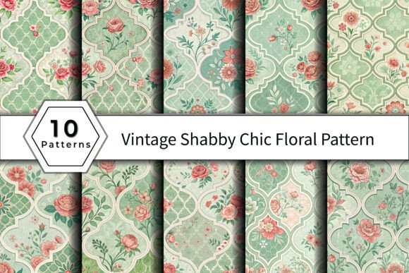 Download Vintage Shabby Chic Floral Pattern - Vintage shabby chic floral pattern Collection