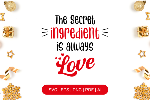 Download The Secret Ingredient is Love SVG File - Ingredient Collection