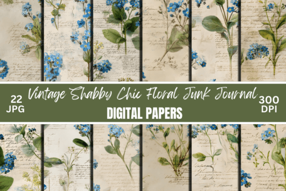 Download Vintage Shabby Chic Junk Journal Paper - Premium Resources